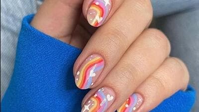 Opt for rainbow nail art, perfect for the season (Photo: Instagram) Opt for rainbow nail art, perfect for the season (Photo: Instagram)