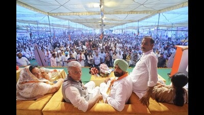 Sunil Jakhar was on maiden visit to his hometown after being made in charge of the BJP’s Punjab unit. Sunil Jakhar was on maiden visit to his hometown after being made in charge of the BJP’s Punjab unit.