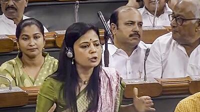 TMC MP Mahua Moitra. (PTI) TMC MP Mahua Moitra. (PTI)