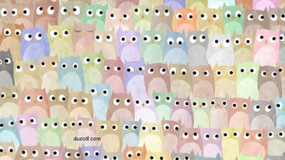 Brain Teaser: Can you find a cat among owls? (Facebook/@thedudolf)