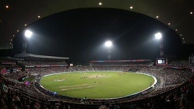 Aerial view of the iconic Eden Gardens. (Getty)
