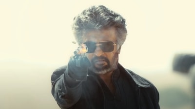 Rajnikanth in a still from Jailer trailer. Rajnikanth in a still from Jailer trailer.