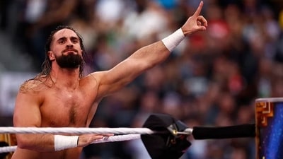 Seth Rollins defeated Finn Balor at the SummerSlam to defend the World Heavyweight Championship (WWE)