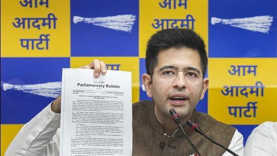 AAP MP Raghav Chadha. (PTI)