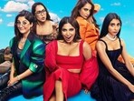 Bhumi Pednekar wears a sizzling red bralette and bodycon skirt in Thank You For Coming poster. 