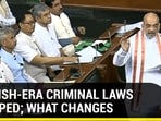 British-era criminal laws dumped British-era criminal laws dumped
