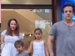Fardeen Khan and Natasha Madhvani at Santacruz, Mumbai. (Pic: Viral Bhayani)
