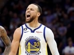 Stephen Curry in action.