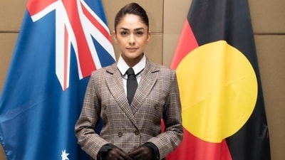 Mrunal Thakur said at the event, "When I came to IFFM with Love Sonia, I didn’t have any plans or idea where my career would go. But I met Nikkhil Advani sir here in Melbourne who then offered me Batla House and even my producers of Sita Raman, I met in Melbourne. So this festival holds a very special place in my heart. I always love coming back here”. Mrunal Thakur said at the event, "When I came to IFFM with Love Sonia, I didn’t have any plans or idea where my career would go. But I met Nikkhil Advani sir here in Melbourne who then offered me Batla House and even my producers of Sita Raman, I met in Melbourne. So this festival holds a very special place in my heart. I always love coming back here”.