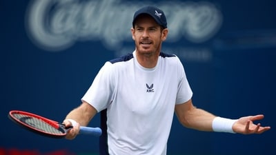 Andy Murray of Great Britain reacts against Lorenzo Sonego of Italy during Day Two of the National Bank Open, part of the Hologic ATP Tour, at Sobeys Stadium (Getty Images via AFP) Andy Murray of Great Britain reacts against Lorenzo Sonego of Italy during Day Two of the National Bank Open, part of the Hologic ATP Tour, at Sobeys Stadium (Getty Images via AFP)