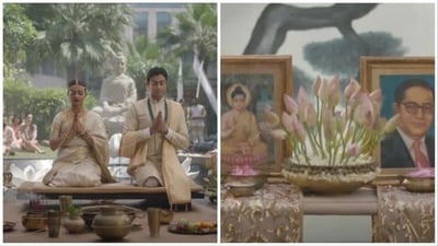 Radhika Apte in a still from Made in Heaven (left); a glimpse of the Dalit wedding (right). Radhika Apte in a still from Made in Heaven (left); a glimpse of the Dalit wedding (right).