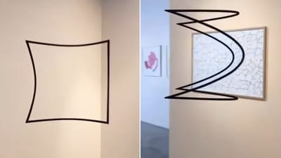 This viral optical illusion changes the shape from any angle you look at it. (Instagram/@Manuel Silbereisen) This viral optical illusion changes the shape from any angle you look at it. (Instagram/@Manuel Silbereisen)