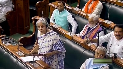 Finance Minister Nirmala Sitharaman speaks in the Lok Sabha during the Monsoon session of Parliament (PTI) Finance Minister Nirmala Sitharaman speaks in the Lok Sabha during the Monsoon session of Parliament (PTI)