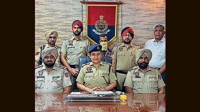 The accused in police custody in Ludhiana on Friday. (HT) The accused in police custody in Ludhiana on Friday. (HT)