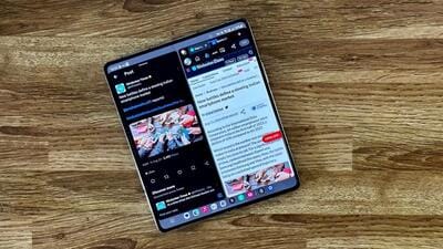 The new Samsung Galaxy Z Fold 5. (Vishal Mathur/ HT Photo) The new Samsung Galaxy Z Fold 5. (Vishal Mathur/ HT Photo)