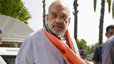Union Home Minister Amit Shah arrives at Parliament House complex during Monsoon session in New Delhi (PTI) Union Home Minister Amit Shah arrives at Parliament House complex during Monsoon session in New Delhi (PTI)