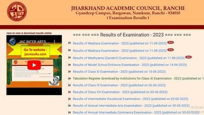 JAC Jharkhand Madrasa 2022, 2023 and Madhyama 2023 results out at jacresults.com