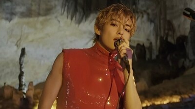 BTS member Kim Taehyung has a mini concert for his fans. BTS member Kim Taehyung has a mini concert for his fans.