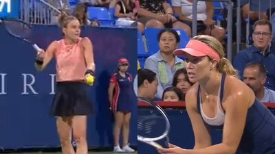 Danielle Collins called for the chair umpire to take an action against Maris Sakkari Danielle Collins called for the chair umpire to take an action against Maris Sakkari