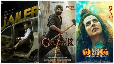 Jailer, Gadar 2 and OMG 2 have all released this week. Jailer, Gadar 2 and OMG 2 have all released this week.