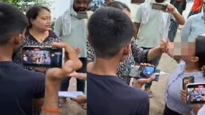 Deputy tahsildar Prachi Keswani had arrived at the scene to take possession of disputed land following a High Court order. (via Live Hindustan) Deputy tahsildar Prachi Keswani had arrived at the scene to take possession of disputed land following a High Court order. (via Live Hindustan)