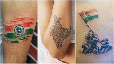A tri-colour tattoo is an amazing way to showcase your patriotism and love for your country on Independence Day. (Instagram ) A tri-colour tattoo is an amazing way to showcase your patriotism and love for your country on Independence Day. (Instagram )