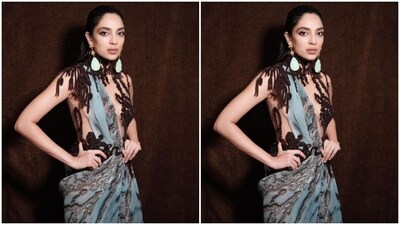 Sobhita looked right out of a mystic fairytale as she decked up in a stunning gown for the screening, from the shelves of fashion designer Abhishek Sharma. (Instagram/@sobhitad) Sobhita looked right out of a mystic fairytale as she decked up in a stunning gown for the screening, from the shelves of fashion designer Abhishek Sharma. (Instagram/@sobhitad)