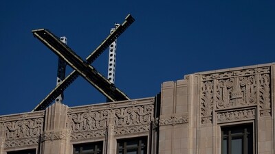 'X' logo is seen on the top of the headquarters of the messaging platform X, formerly known as Twitter, in downtown San Francisco, California, (Reuters file)