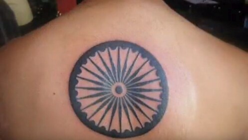 Focus on the Ashoka Chakra, with the saffron, white, and green colors radiating from it, representing the energy of the nation. (YouTube/trending spot) Focus on the Ashoka Chakra, with the saffron, white, and green colors radiating from it, representing the energy of the nation. (YouTube/trending spot)