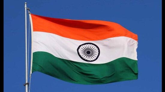 The national flags will be available at every ration depot in the village and city of the state and any person can take the flag from the ration depot after paying ₹25 per flag. (HT Photo)