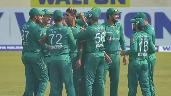 Pakistan players in action in a 2021 T20I series against Bangladesh (Getty)