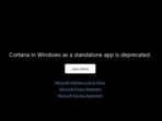 If you launch Cortana on Windows 11 you’ll now be met with a notice about the app being deprecated. If you launch Cortana on Windows 11 you’ll now be met with a notice about the app being deprecated.