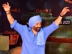 Sunny Deol at Gadar 2 premiere on Friday. Sunny Deol at Gadar 2 premiere on Friday.