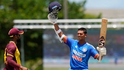 Jaiswal, who was dismissed for just one run in the last match, which also his T20I debut, was unbeaten on 84 off 51 balls.&nbsp; (AP)