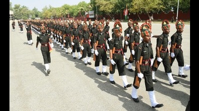 Brigadier DG Patwardhan, Commandant, BEG and Centre Khadki, reviewed the parade and complimented the Agniveers for an outstanding performance. (REPRESENTATIVE PIC)