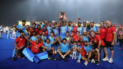 India sealed a 4-3 win vs Malaysia in the Asian Champions Trophy 2023 Final, in Chennai. The victory also helped them clinch their record-fourth ACT title. (AP) India sealed a 4-3 win vs Malaysia in the Asian Champions Trophy 2023 Final, in Chennai. The victory also helped them clinch their record-fourth ACT title. (AP)