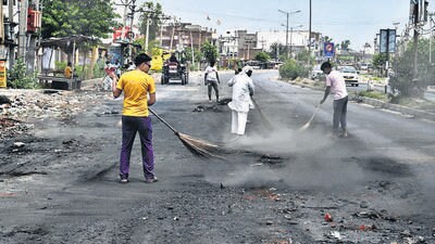 Six people were killed and 88 others were injured after communal violence erupted in Nuh on July 31. (Parveen Kumar/HT Photo) Six people were killed and 88 others were injured after communal violence erupted in Nuh on July 31. (Parveen Kumar/HT Photo)