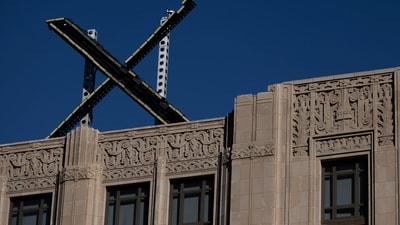 'X' logo is seen on the top of the headquarters of the messaging platform X, formerly known as Twitter, in downtown San Francisco, California, U.S., July 30, 2023.  REUTERS/Carlos Barria (REUTERS)