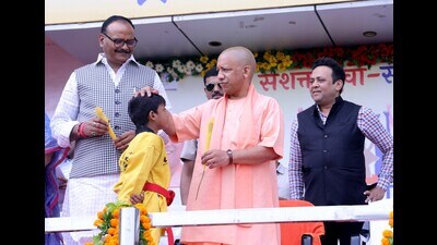 U.P. CM Yogi Adityanath inaugurated ‘Nasha Mukt Pradesh-Shashakt Pradesh’ (Drug-Free State-Empowered State) campaign at KD Singh Babu Stadium in Lucknow on August 12. (HT photo) U.P. CM Yogi Adityanath inaugurated ‘Nasha Mukt Pradesh-Shashakt Pradesh’ (Drug-Free State-Empowered State) campaign at KD Singh Babu Stadium in Lucknow on August 12. (HT photo)