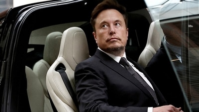Elon Musk's post with son Lil X has created a chatter online. (REUTERS)
