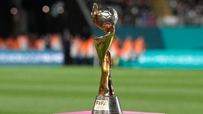 The Women's World Cup trophy in display. (AP) The Women's World Cup trophy in display. (AP)