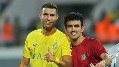 Iraq player Ahmed Zero posts picture with Ronaldo (Instagram) Iraq player Ahmed Zero posts picture with Ronaldo (Instagram)
