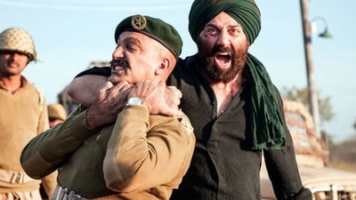 Sunny Deol as Tara Singh in a still from Gadar 2. Sunny Deol as Tara Singh in a still from Gadar 2.