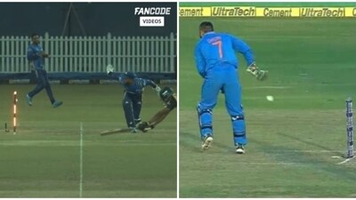 Kusal Mendis ran-out Lahiru Samarakoon with a “Dhoni-esque” effort in LPL clash. Kusal Mendis ran-out Lahiru Samarakoon with a “Dhoni-esque” effort in LPL clash.