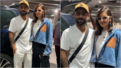 Virat Kohli and Anushka Sharma were recently spotted outside Mumbai airport, posing hand in hand while clad in casual outfits. (HT photo/Varinder Chawla) Virat Kohli and Anushka Sharma were recently spotted outside Mumbai airport, posing hand in hand while clad in casual outfits. (HT photo/Varinder Chawla)
