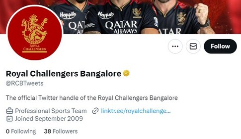 The account had followers in double digits when it returned (Twitter) The account had followers in double digits when it returned (Twitter)