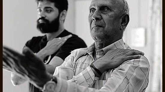 Deshpande at the free class offered at Pune’s Centre of Contemporary Dance.