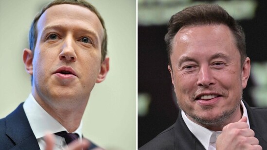 Mark Zuckerberg, Elon Musk (AFP)