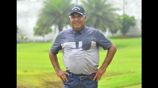 Golfer Harmeet Kahlon is a top-notch golf coach as well and trains number of budding golfers in the region. (HT)