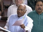 Leader of Opposition in Rajya Sabha Mallikarjun Kharge.